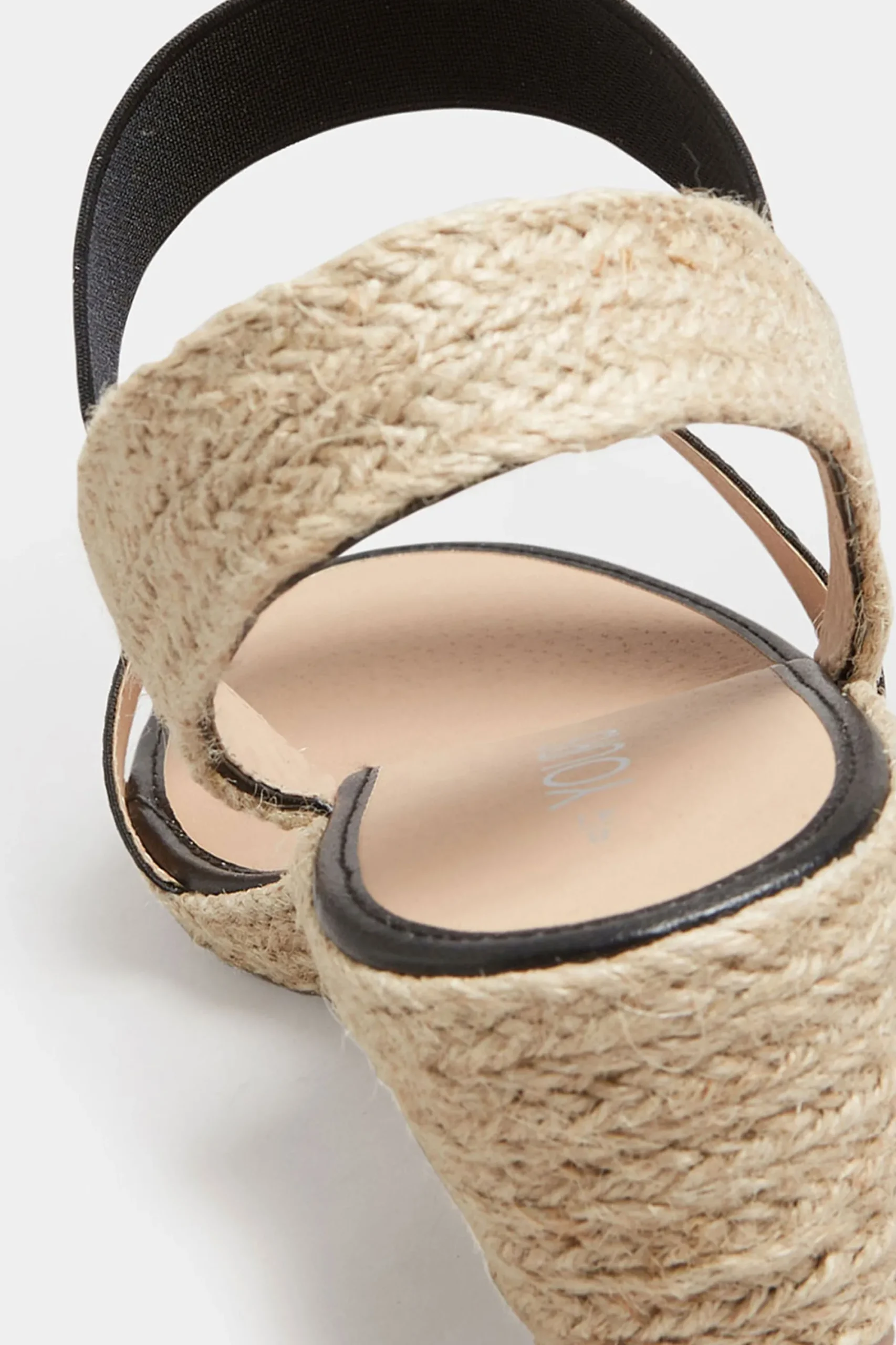 M&Co Yours Yours Black Espadrille Wedge Sandals In Wide E Fit & Extra Wide Eee Fit>Women Heels