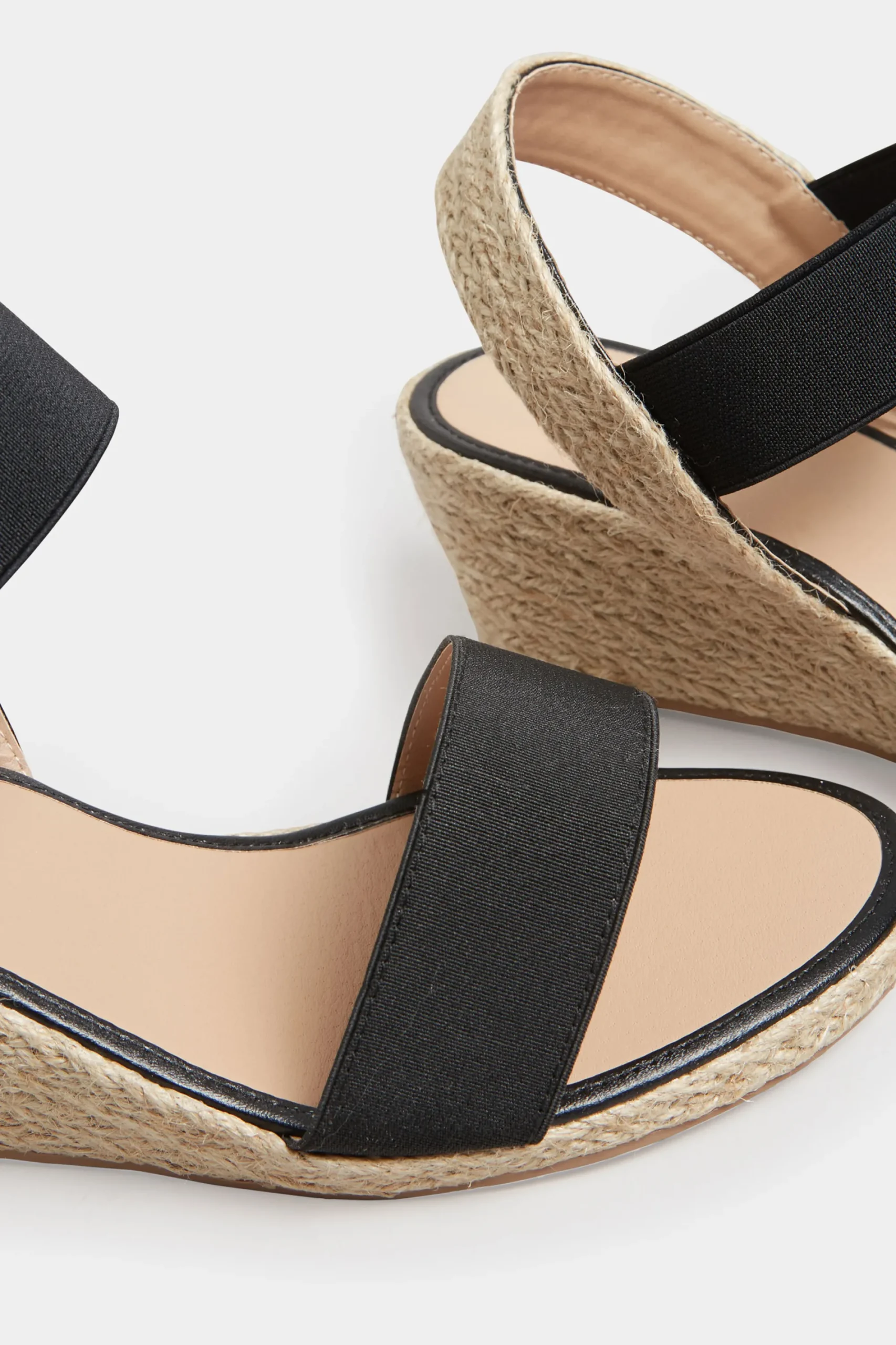 M&Co Yours Yours Black Espadrille Wedge Sandals In Wide E Fit & Extra Wide Eee Fit>Women Heels