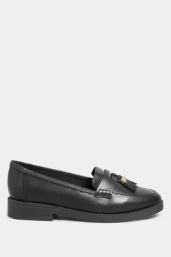 M&Co Yours Yours Black Faux Leather Tassel Loafers In Wide E Fit & Extra Wide Eee Fit><noscript><img width=