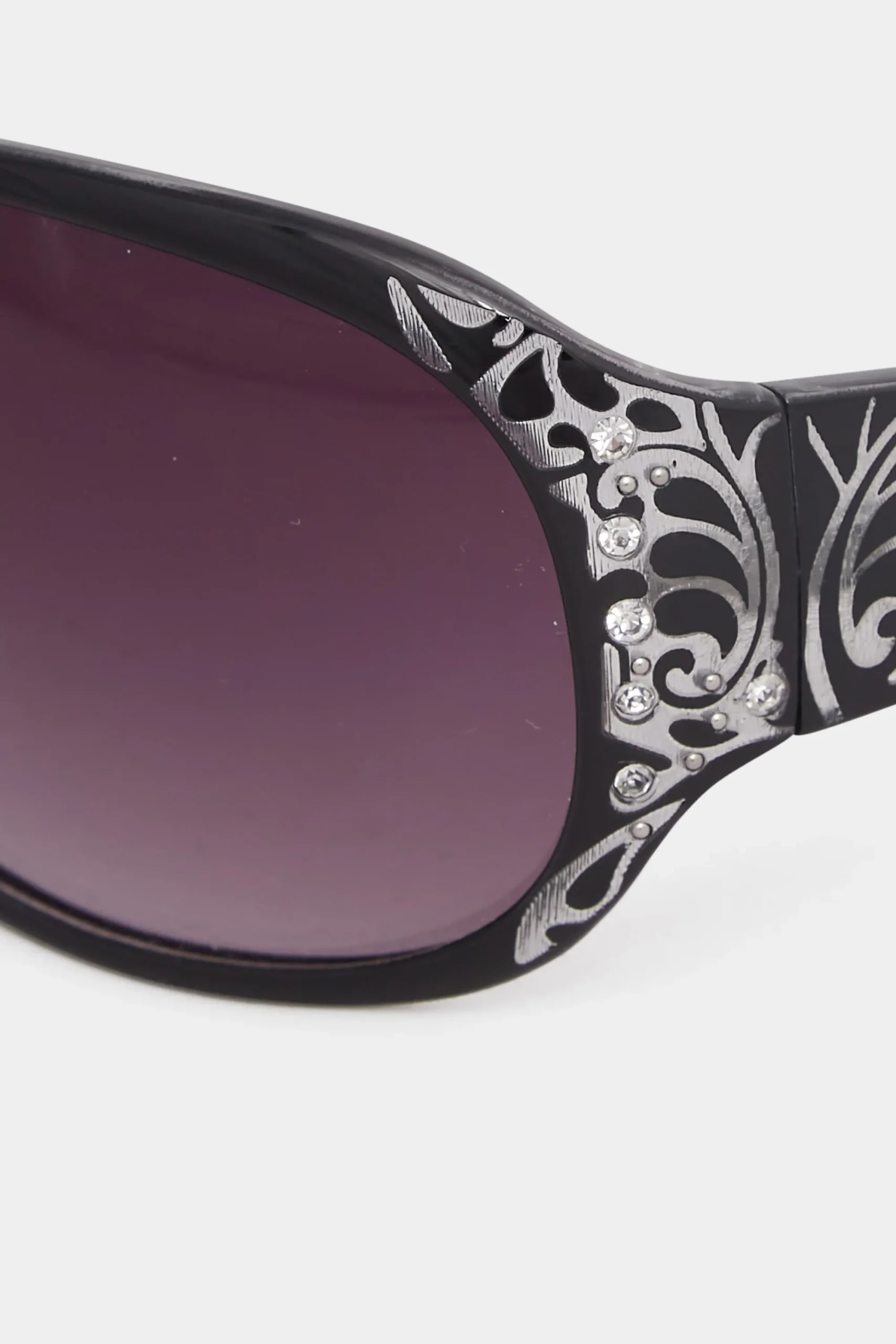 M&Co Yours Yours Black Filigree Sunglasses>Women Sunglasses