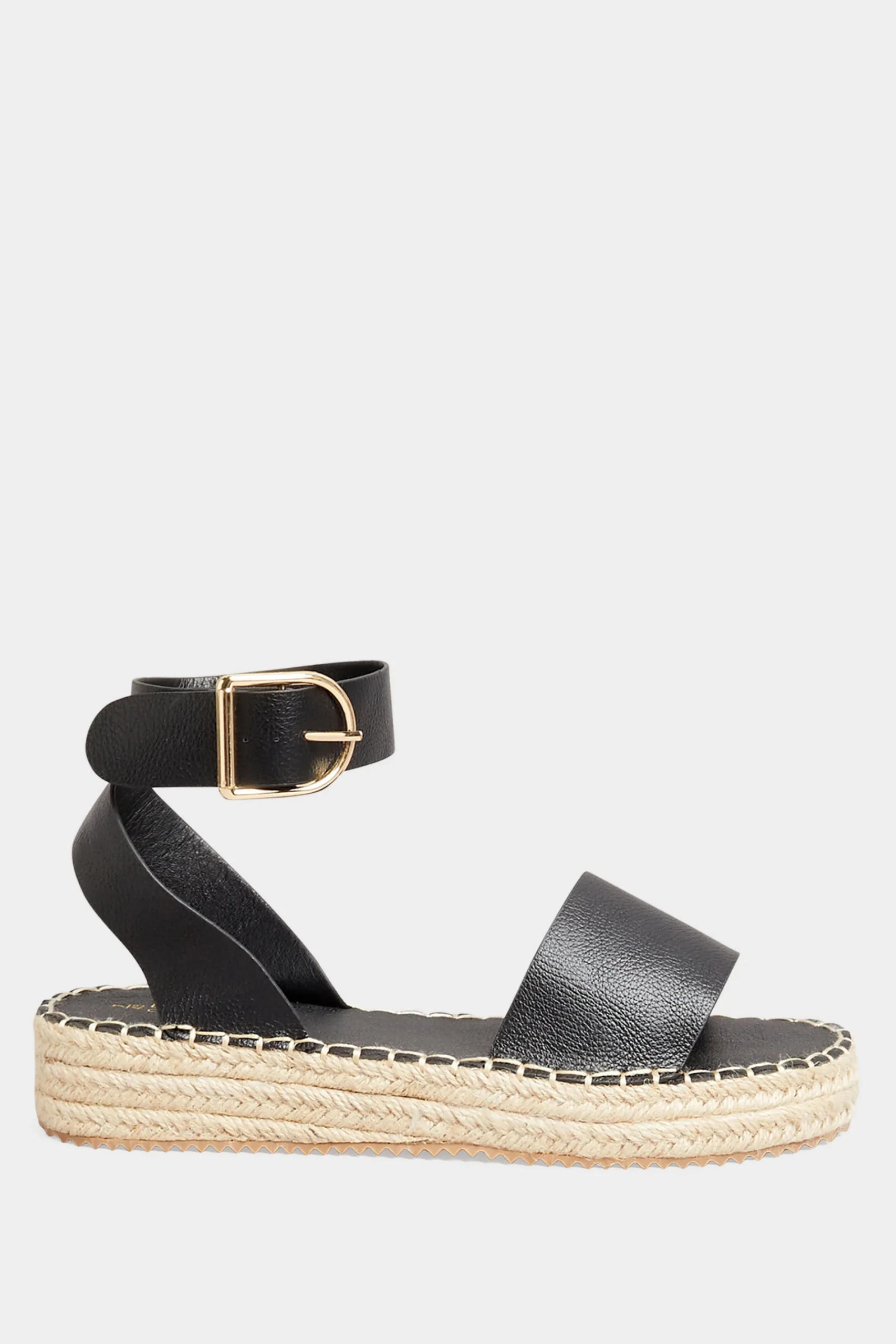 M&Co Yours Yours Black Flatform Espadrilles In Wide E Fit & Extra Wide Eee Fit>Women Flat Shoes