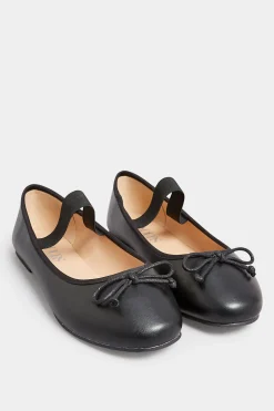 M&Co Yours Yours Black Mary Jane Ballerina Pumps In Wide E Fit & Extra Wide Eee Fit>Women Flat Shoes