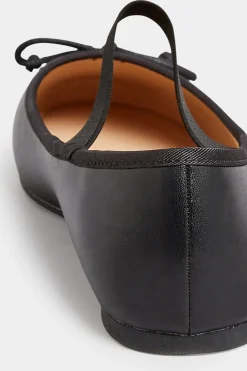 M&Co Yours Yours Black Mary Jane Ballerina Pumps In Wide E Fit & Extra Wide Eee Fit><noscript><img width=