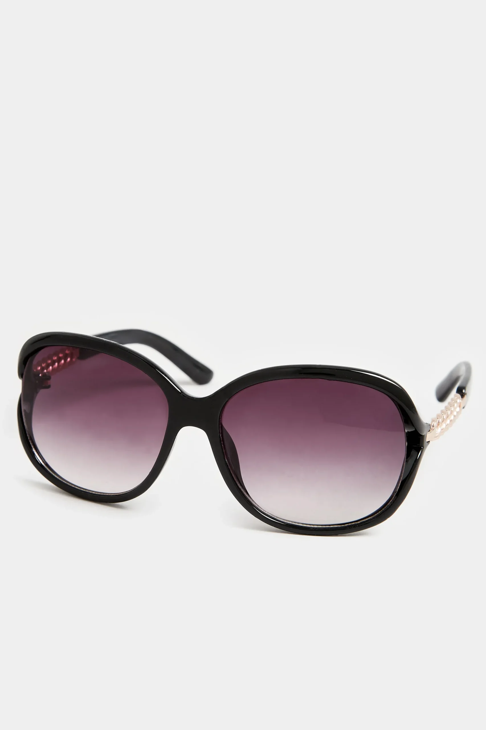 M&Co Yours Yours Black Oversized Chain Detail Sunglasses>Women Sunglasses