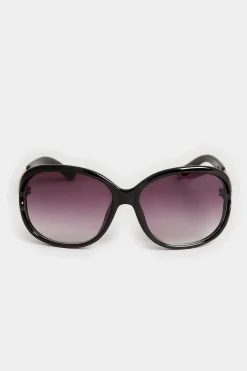 M&Co Yours Yours Black Oversized Chain Detail Sunglasses>Women Sunglasses