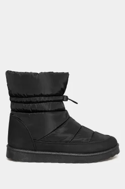 M&Co Yours Yours Black Padded Snow Boots In Extra Wide Eee Fit><noscript><img width=