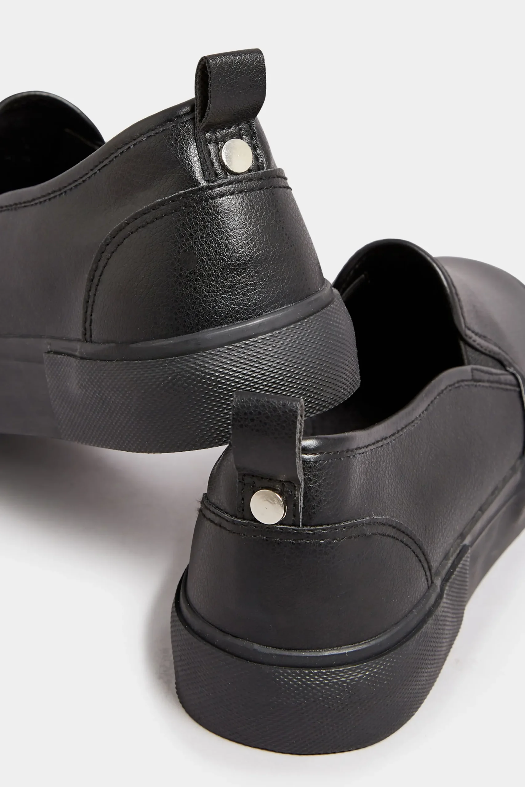 M&Co Yours Yours Black Pu Slip On Trainersin Wide E Fit>Women Trainers
