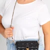 M&Co Yours Yours Black Quilted Chain Shoulder Bag>Women Bags