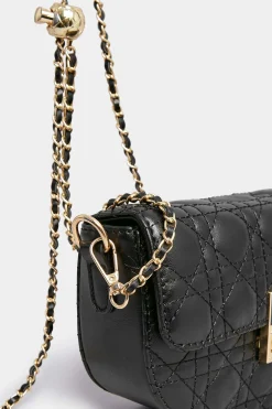M&Co Yours Yours Black Quilted Chain Shoulder Bag><noscript><img width=