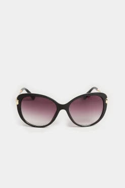 M&Co Yours Yours Black Soft Cat Eye Circle Arm Sunglasses>Women Sunglasses