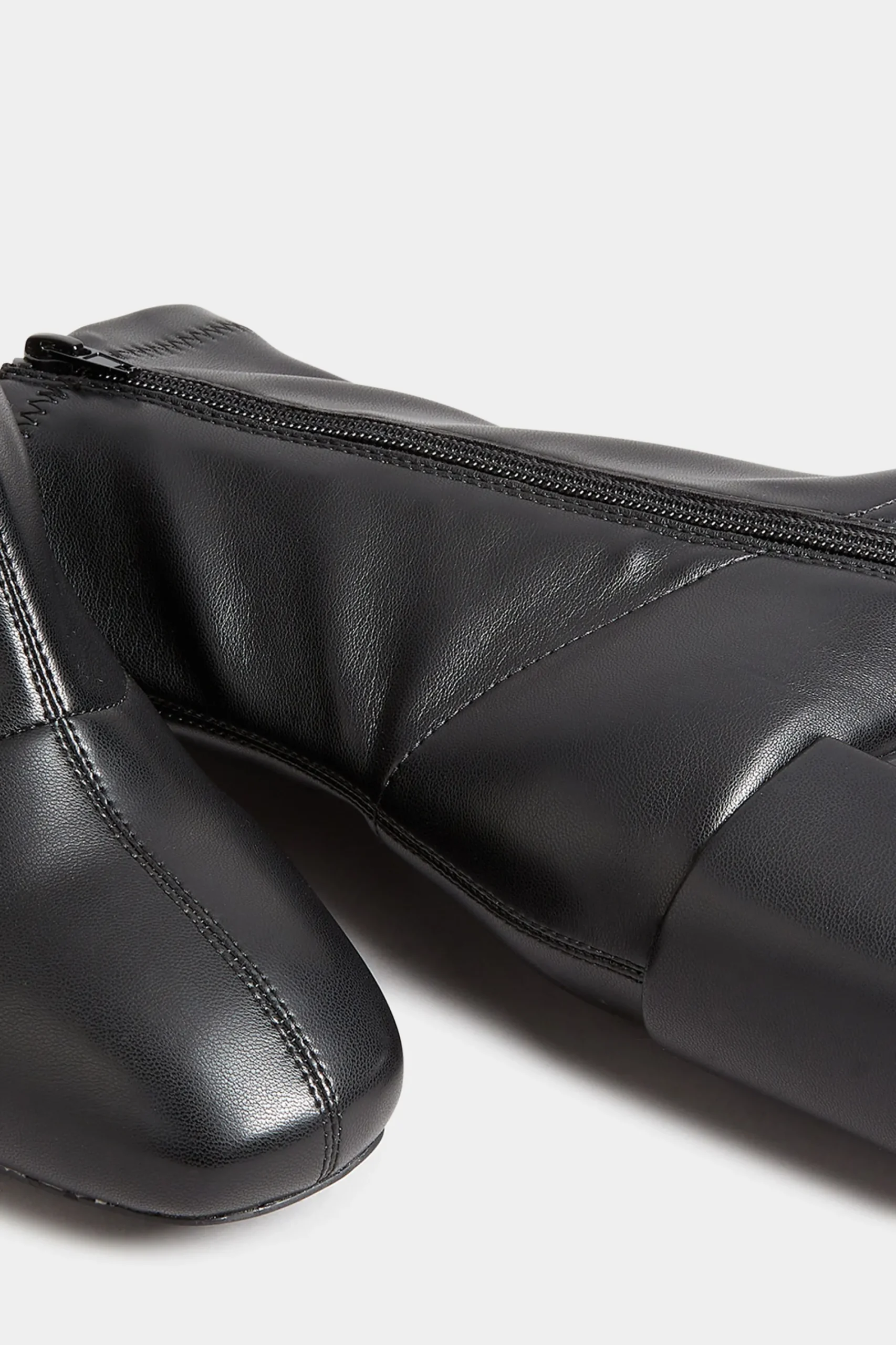 M&Co Yours Yours Black Square Toe Heeled Boots In Wide E Fit & Extra Wide Eee Fit>Women Boots