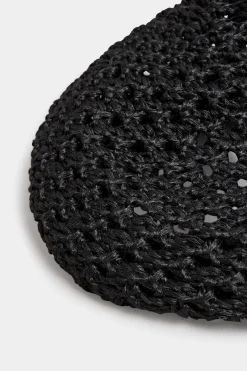 M&Co Yours Yours Black Straw Beret><noscript><img width=