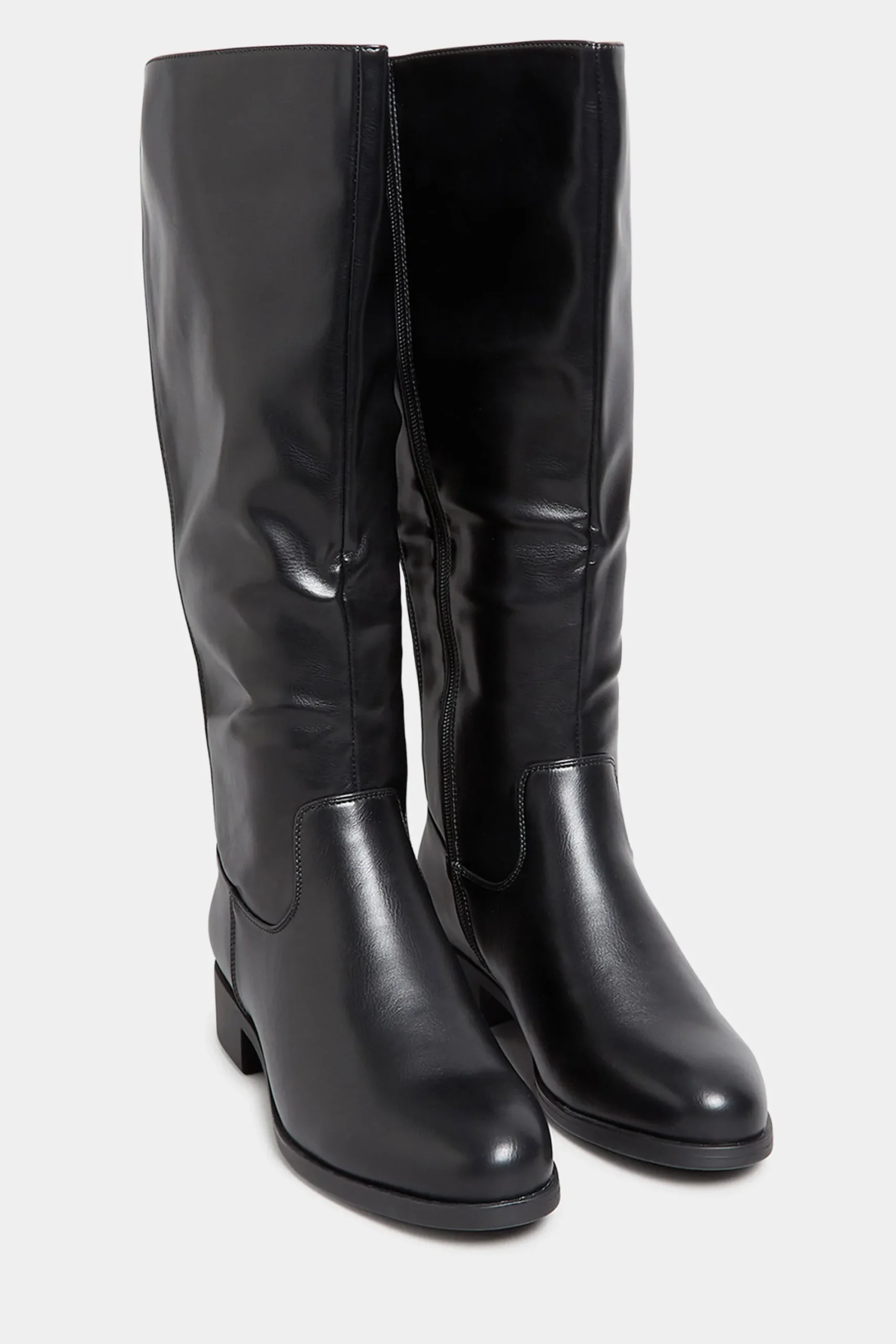 M&Co Yours Yours Black Stretch Knee High Boots In Wide E Fit & Extra Wide Eee Fit>Women Boots