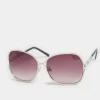 M&Co Yours Yours Black Tinted Metal Arm Sunglasses>Women Sunglasses