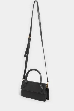 M&Co Yours Yours Black Top Handle Crossbody Bag>Women Bags