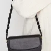 M&Co Yours Yours Black Twisted Strap Shoulder Bag>Women Bags