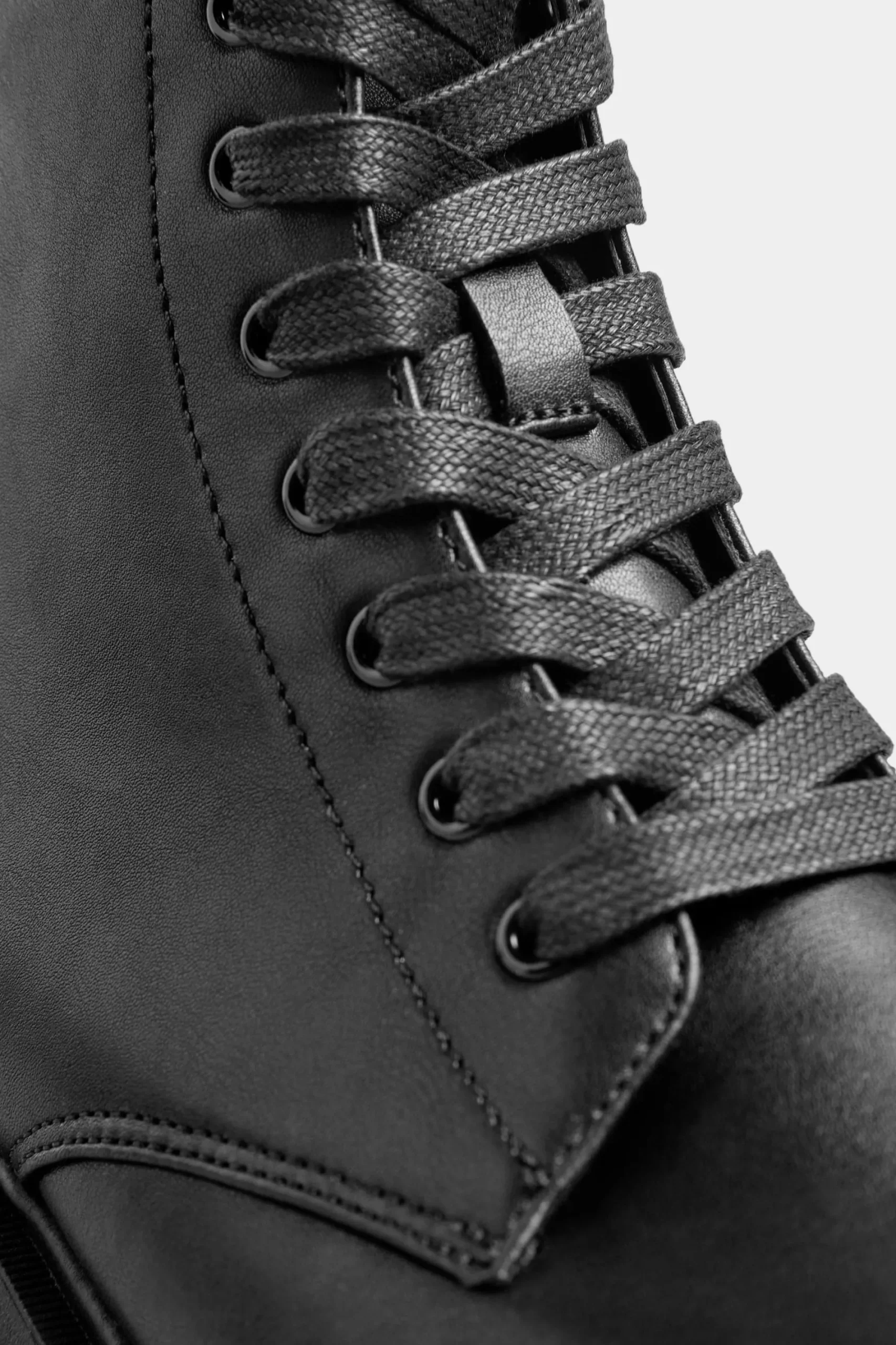 M&Co Yours Yours Black Vegan Faux Leather Lace Up Ankle Boots In Wide E Fit & Extra Wide Eee Fit>Women Flat Shoes