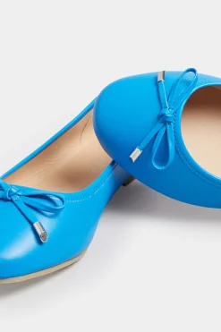 M&Co Yours Yours Blue Ballerina Pumps In Wide E Fit & Extra Wide Eee Fit><noscript><img width=