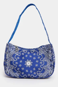 M&Co Yours Yours Blue Paisley Print Shoulder Bag><noscript><img width=