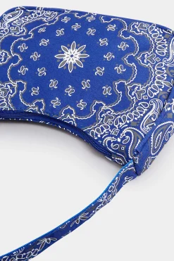 M&Co Yours Yours Blue Paisley Print Shoulder Bag><noscript><img width=