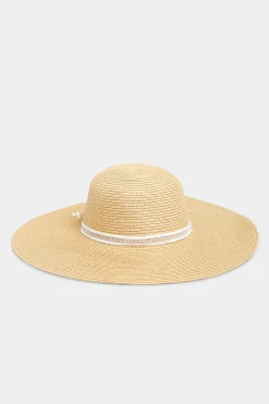 M&Co Yours Yours Brown 'Bae Watch' Slogan Floppy Straw Hat>Women Hats