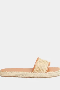 M&Co Yours Yours Brown Espadrille Mules In Wide E Fit><noscript><img width=