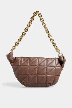 M&Co Yours Yours Brown Quilted Shoulder Bag><noscript><img width=