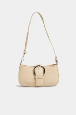 M&Co Yours Yours Cream Buckle Front Shoulder Bag>Women Bags