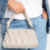 M&Co Yours Yours Cream Quilted Knot Strap Bag>Women Bags