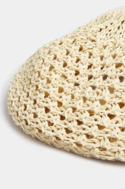 M&Co Yours Yours Cream Straw Beret><noscript><img width=