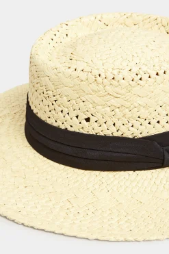 M&Co Yours Yours Cream Straw Boater Hat><noscript><img width=
