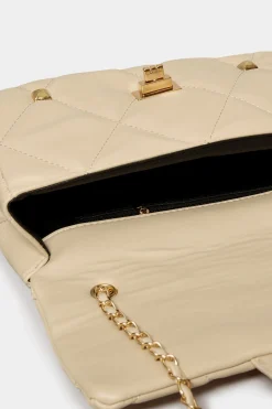 M&Co Yours Yours Cream Studded Quilted Chain Bag><noscript><img width=