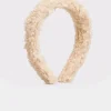 M&Co Yours Yours Cream Teddy Shearling Headband>Women Hair Accessories