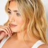 M&Co Yours Yours Gold & White Pearl Thin Headband>Women Hair Accessories