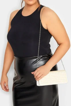M&Co Yours Yours Gold Woven Clutch Bag>Women Bags
