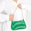 M&Co Yours Yours Green Detachable Chain Shoulder Bag>Women Bags