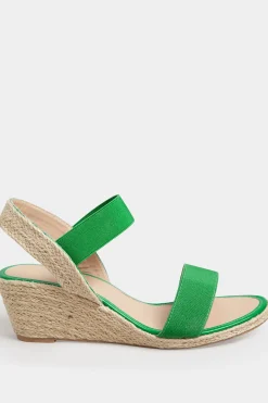 M&Co Yours Yours Green Espadrille Wedges In Wide E Fit & Extra Wide Eee Fit><noscript><img width=