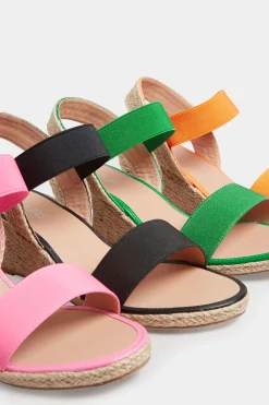 M&Co Yours Yours Green Espadrille Wedges In Wide E Fit & Extra Wide Eee Fit><noscript><img width=