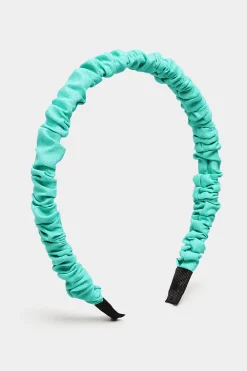M&Co Yours Yours Green Skinny Ruched Headband>Women Hair Accessories