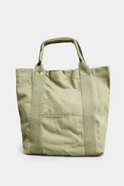 M&Co Yours Yours Khaki Green Canvas Tote Bag><noscript><img width=