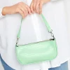 M&Co Yours Yours Light Green Faux Croc Shoulder Bag>Women Bags