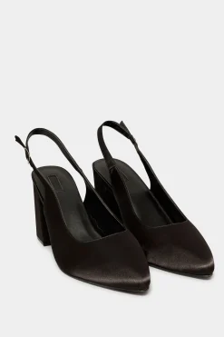 M&Co Yours Yours Limited Collection Black Pointed Block Heel Court Shoes In Wide E Fit & Extra Wide Eee Fit>Women Heels