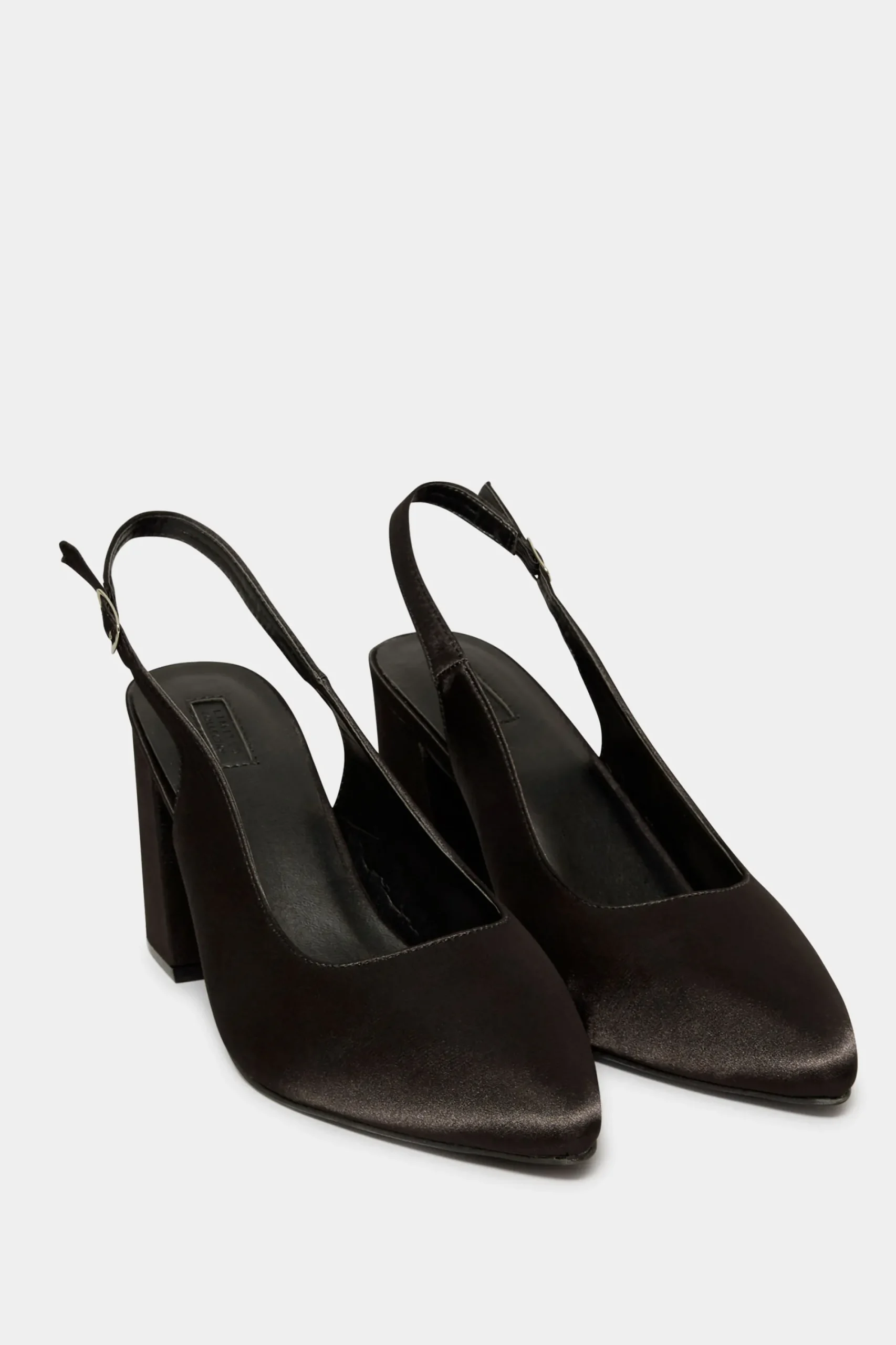 M&Co Yours Yours Limited Collection Black Pointed Block Heel Court Shoes In Wide E Fit & Extra Wide Eee Fit>Women Heels