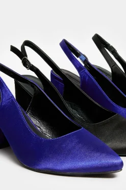 M&Co Yours Yours Limited Collection Black Pointed Block Heel Court Shoes In Wide E Fit & Extra Wide Eee Fit><noscript><img width=