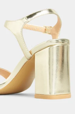 M&Co Yours Yours Limited Collection Gold Block Heeled Sandal In Wide E Fit & Extra Wide Eee Fit><noscript><img width=