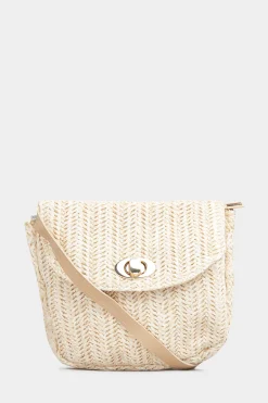 M&Co Yours Yours Natural Straw Cross Body Day Bag>Women Bags