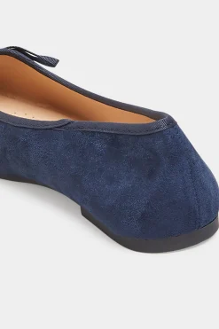 M&Co Yours Yours Navy Blue Ballerina Pumps In Wide E Fit & Extra Wide Eee Fit><noscript><img width=