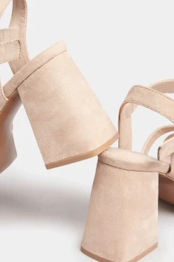 M&Co Yours Yours Nude Platform Flat Sandal Heels In Wide E Fit & Extra Wide Eee Fit><noscript><img width=