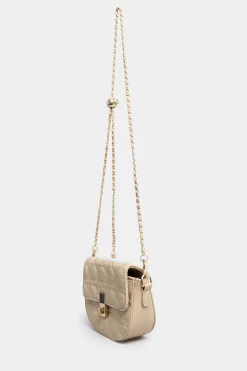 M&Co Yours Yours Nude Quilted Chain Shoulder Bag>Women Bags
