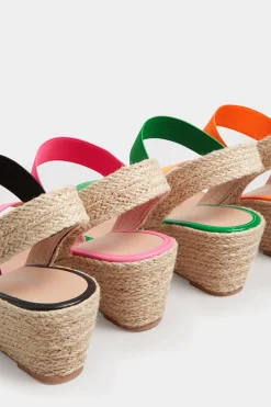 M&Co Yours Yours Orange Espadrille Wedges In Wide E Fit & Extra Wide Eee Fit><noscript><img width=